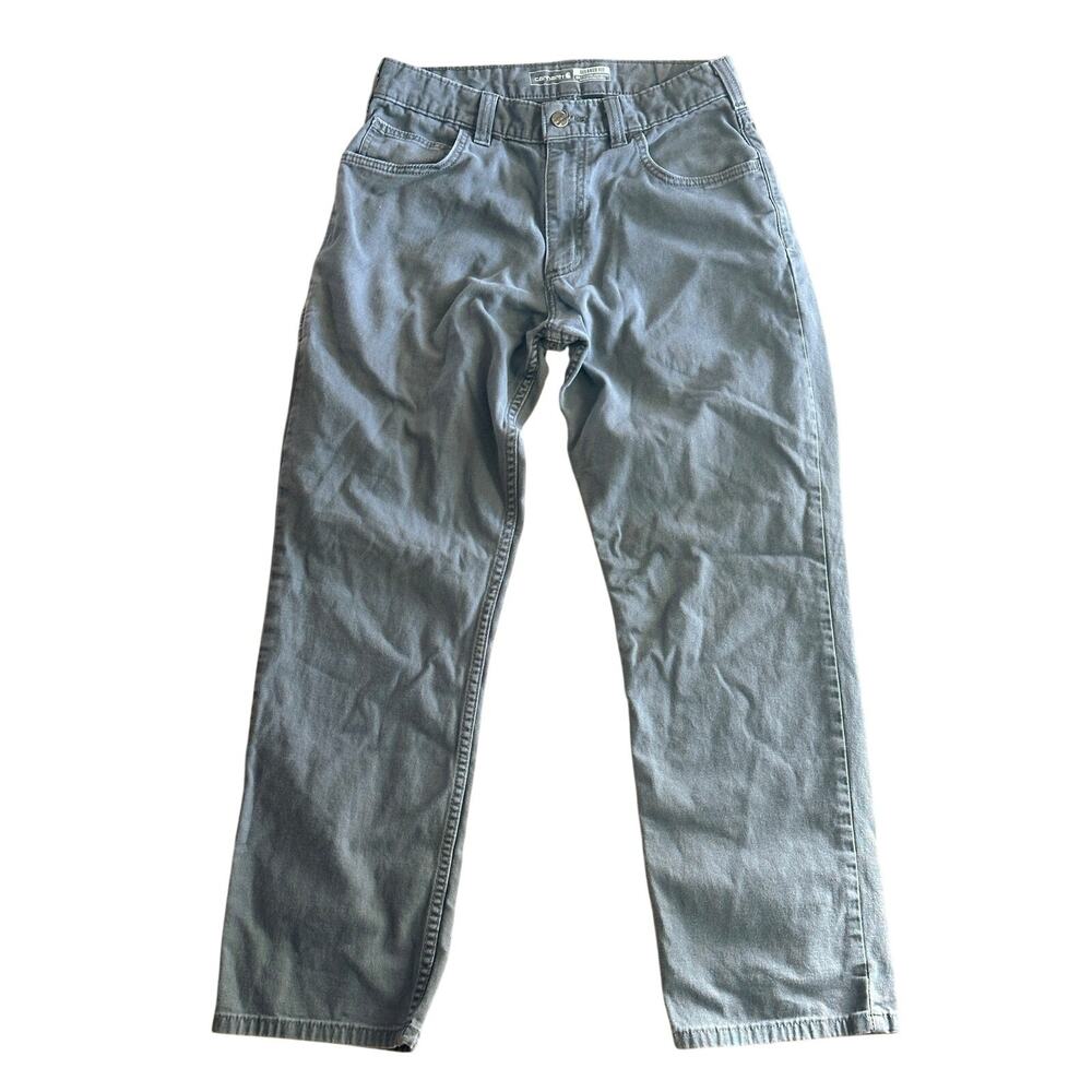 Carhartt Relaxed Fit Carpenter Pants Gray work wear